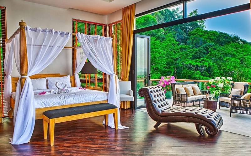 Modern Six-Bedroom Ocean View Pool Villa overlooking Surin